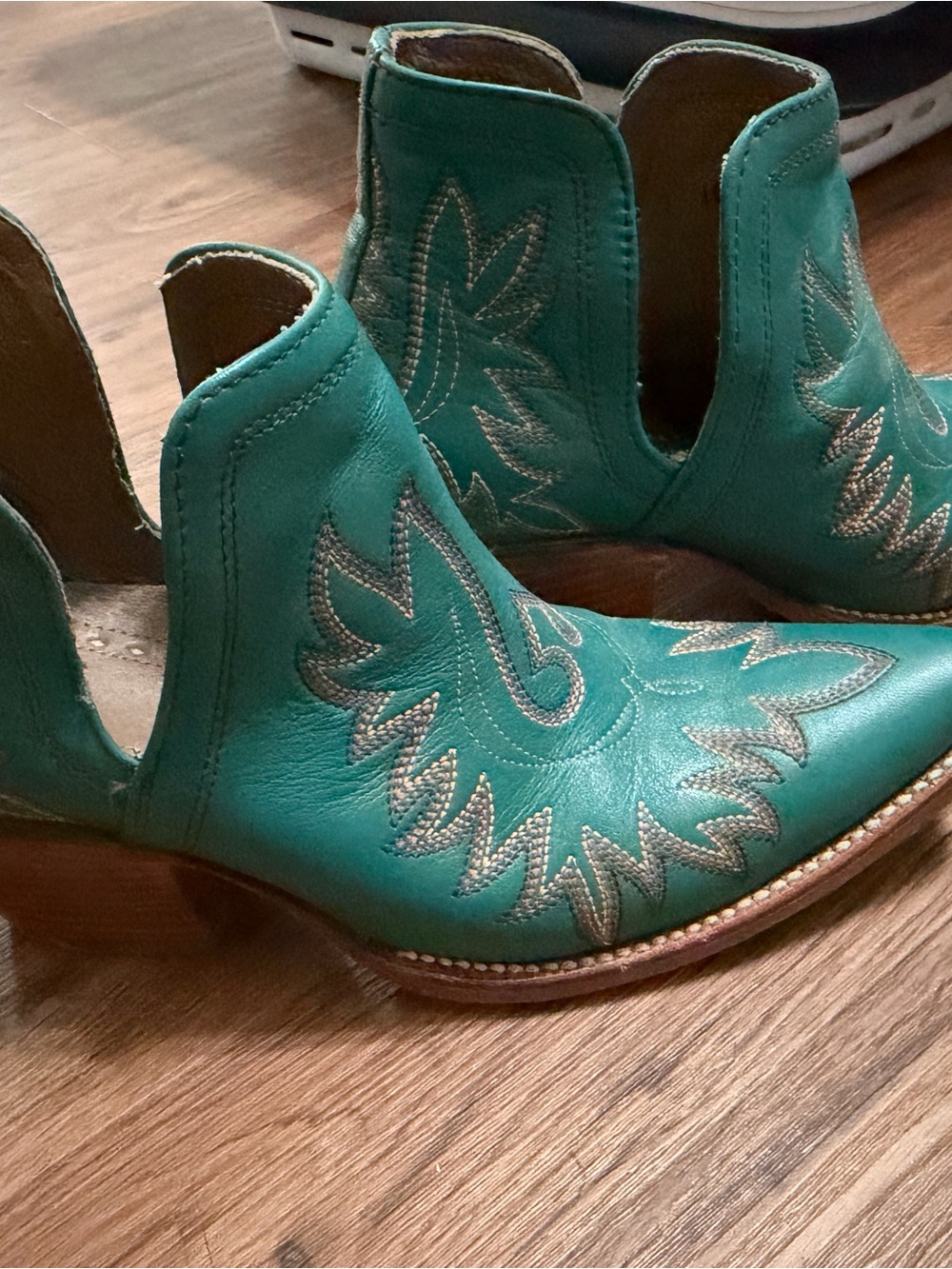 Ariat Turquoise Western Ankle Booties